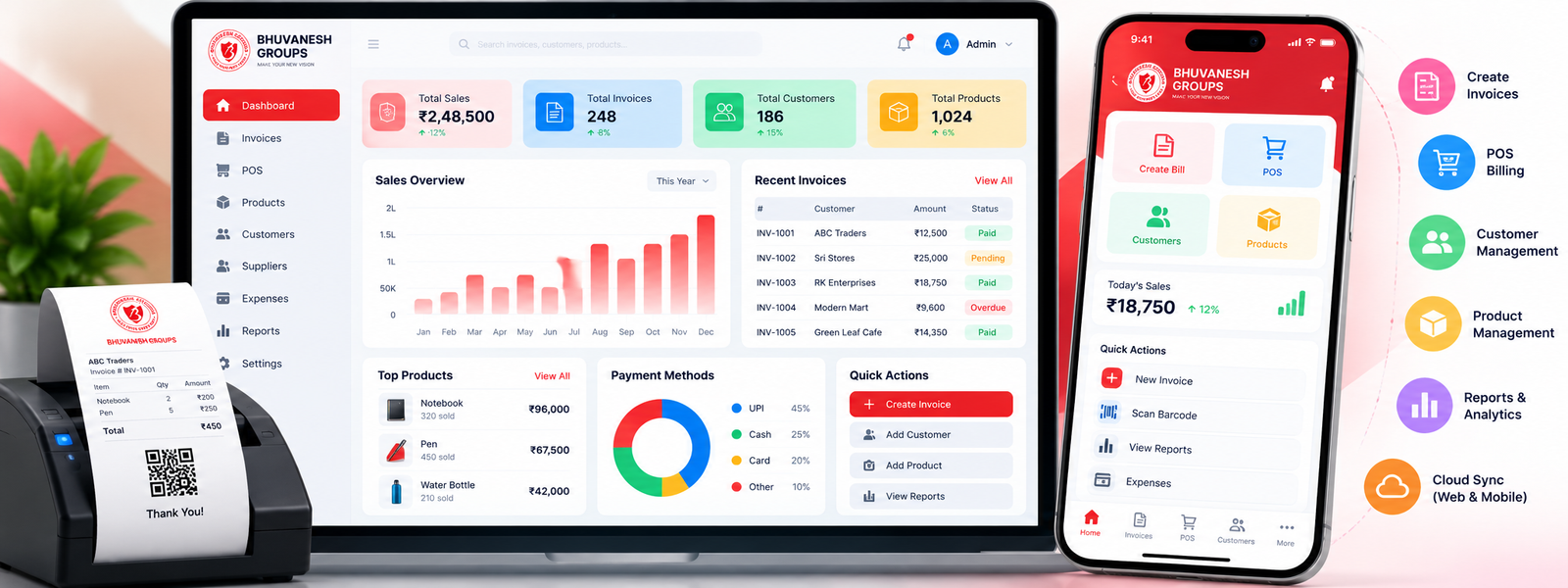 Billing Web & Mobile App